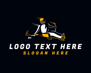 League - Sled Hokey Disability Sports logo design