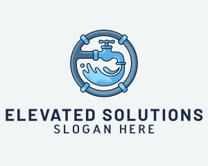 Water Pipe Repairman logo design