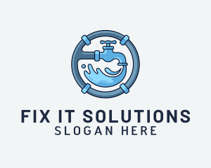 Repairman - Water Pipe Repairman logo design