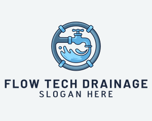 Drainage - Water Pipe Repairman logo design