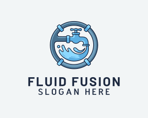 Water Pipe Repairman logo design