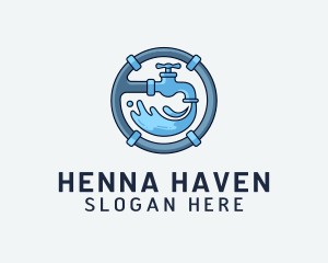 Water Pipe Repairman logo design