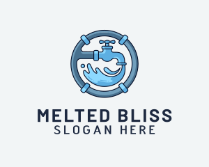 Water Pipe Repairman logo design