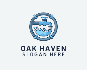 Water Pipe Repairman logo design