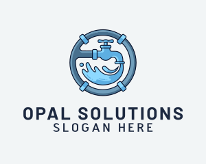 Water Pipe Repairman logo design