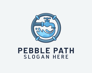 Water Pipe Repairman logo design