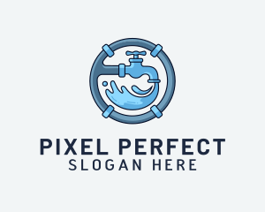 Water Pipe Repairman logo design