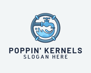 Water Pipe Repairman logo design