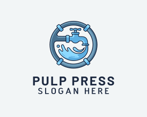 Water Pipe Repairman logo design