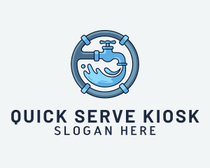 Water Pipe Repairman logo design