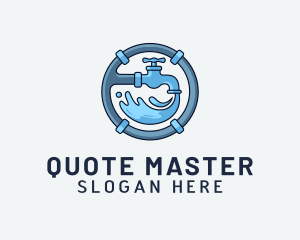 Water Pipe Repairman logo design