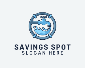 Water Pipe Repairman logo design