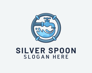 Water Pipe Repairman logo design