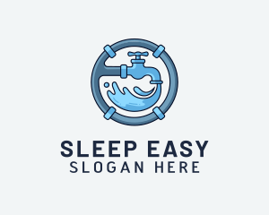 Water Pipe Repairman logo design