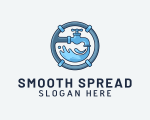 Water Pipe Repairman logo design