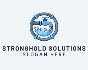 Water Pipe Repairman logo design