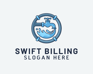 Water Pipe Repairman logo design