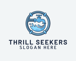 Water Pipe Repairman logo design