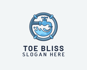 Water Pipe Repairman logo design