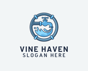 Water Pipe Repairman logo design