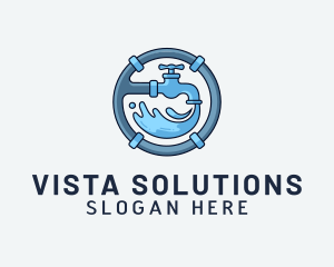 Water Pipe Repairman logo design