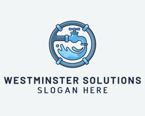 Water Pipe Repairman logo design