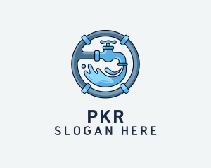 Water Pipe Repairman logo design