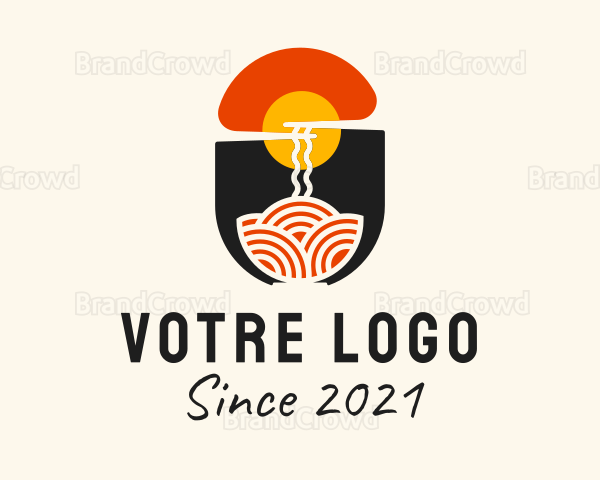 Sunrise Ramen Noodle Logo