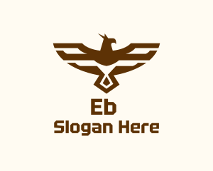 Brown Military Eagle Logo