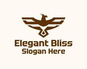 Brown Military Eagle Logo