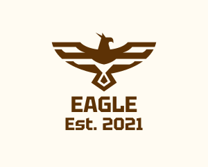 Brown - Brown Military Eagle logo design
