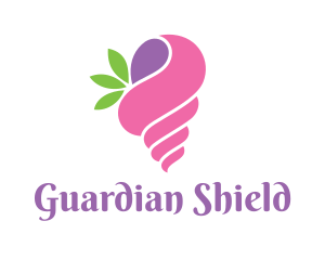 Resort - Pink Snail Leaf logo design