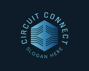 Circuit - Digital Network Technology Circuit logo design