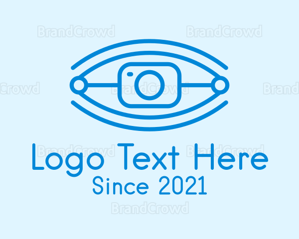 Tech Robotic Eye Camera Logo