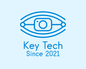 Tech Robotic Eye Camera logo design