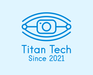 Tech Robotic Eye Camera logo design