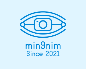 Tech Robotic Eye Camera logo design
