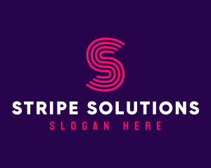 Creative Modern Stripe logo design