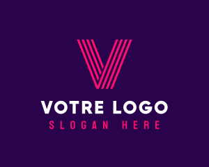 Creative Modern Stripe logo design