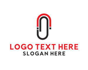 Magnetic Paper Clip logo design