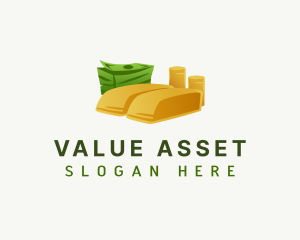 Asset - Money Cash Gold logo design