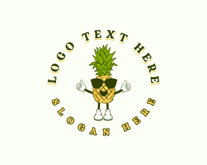 Pineapple - Tropical Pineapple Fruit logo design