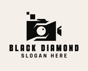 Black - Vlogger Video Camera logo design