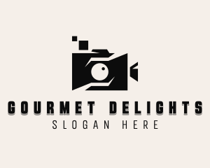 Vlogger Video Camera logo design