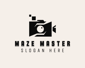 Vlogger Video Camera logo design