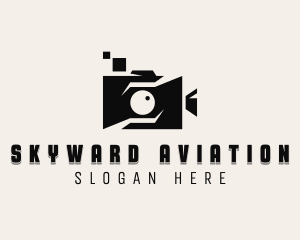 Vlogger Video Camera logo design