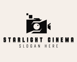 Vlogger Video Camera logo design