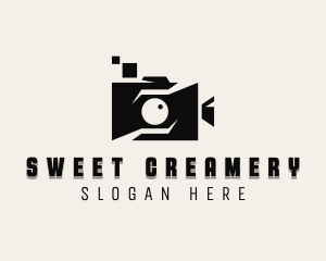 Vlogger Video Camera logo design