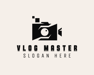 Vlogger - Vlogger Video Camera logo design