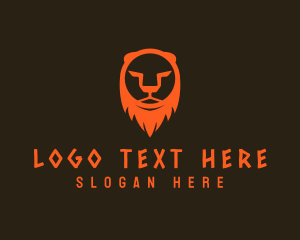 Predator - Lion Animal Silhouette logo design